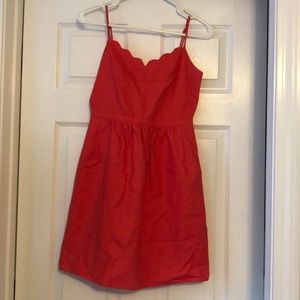 Coral dress from J Crew, worn once. Size 0
